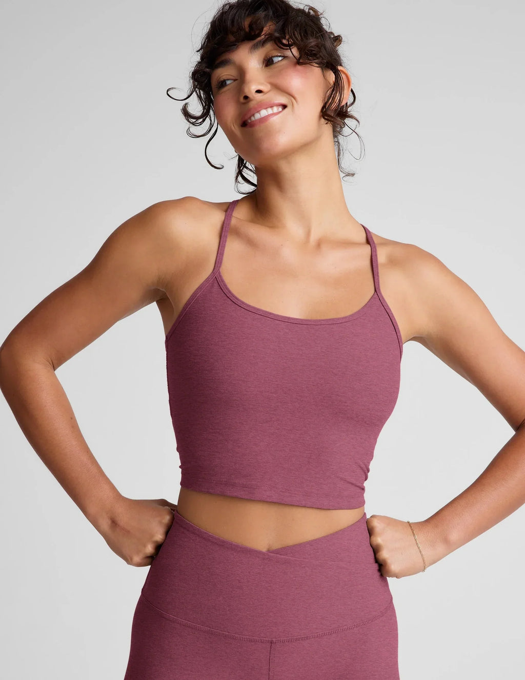 Spacedye Slim Racerback Cropped Tank
